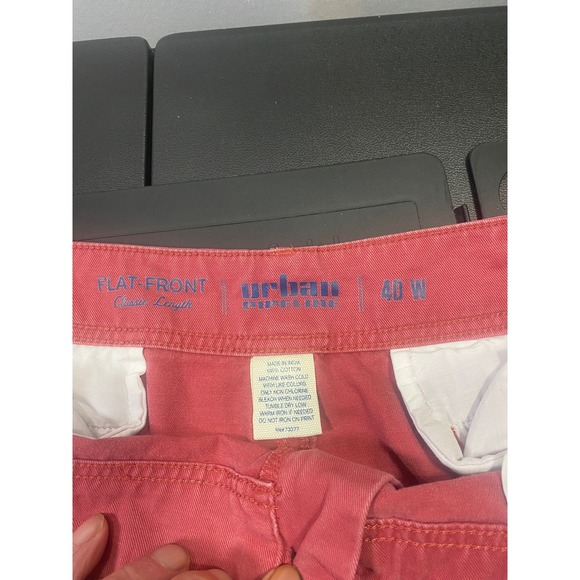 Urban Pipeline Mens 40‎ Red Casual Chino Shorts Cotton Blend Flat Front - Picture 6 of 6